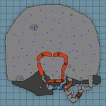 Mining facility crystal locations map