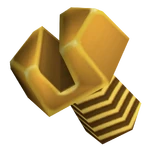 A gold bolt, as seen in Ratchet & Clank.