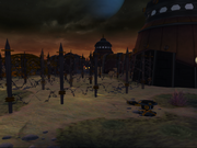 Qwark's headquarters from R&C (2002) screen 2