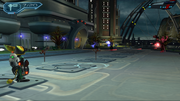 Ratchet using the Miniturret Glove.
