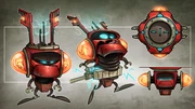 Battery bot concept art