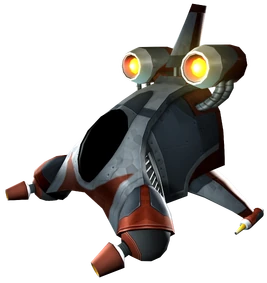 Tyhrranoid dropship promo render