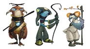 Alternate Hoolefoids concept art.