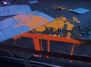 Resistance marked parkour path.