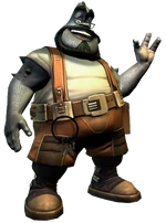 El fontanero en Ratchet & Clank: Armados hasta los dientes.