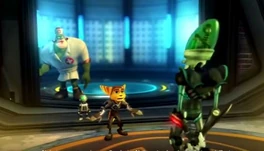 Qwark, come Infermiera Shannon, preme ripetutamente il tasto dell'ascensore sperando di sfuggire a Nefarious