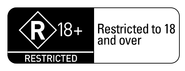 Alternative logo of the fully restricted R18+