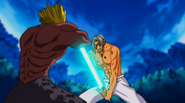 King stops Gale's attack