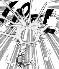 Requin's liquid body is scattered in midair