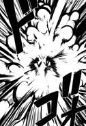 Haru inside Shuda's explosion