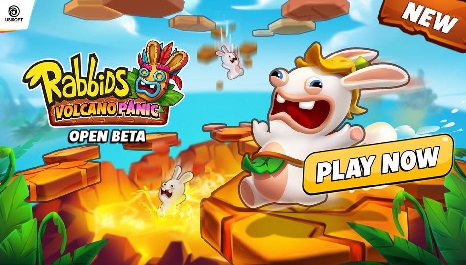 Rabbids Volcano Panic - Click Jogos