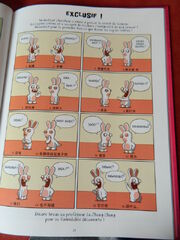 Rabbids speaking in the comic book