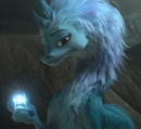 Sisu holding a part of the Dragon Gem.