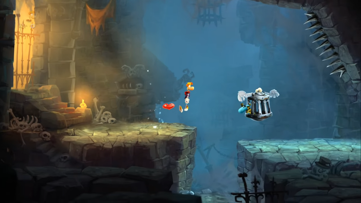 Rayman castle rock. Rayman Legends. Rayman Legends Castle. Платформер the Legend. Черный платформер.