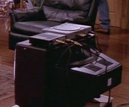 The PlayStation console sitting atop the TV set in "Good Girls"