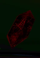 The @@ crystal that used to be underneath the Databrawl map. It is now behind the Program Apartments basement as a reference to a ruse involving it.