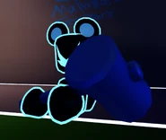 Ransombear holding the Little Hammer ingame.