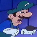 The thumbnail for Jokebrawl Dontplay 5. This is Luigi with a funny face.