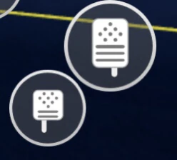 The throttle buttons for planes on Mobile.