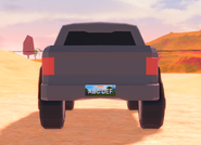 The rear view of the Raptor.