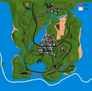 Cargoplaneandboat.png (1,018 KB) The white line shows the old route the cargo ship takes. The ship entered the map near the Jetpack spawn, and exited near the Bounty Island.