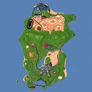 A minimap showing all seven delivery locations, represented by the red dots. (After 5 Year Anniversary Live Update)