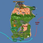 The robbery groups showcased in an image by 'asimo3089 (Oil Rig excluded). (Group A: Yellow, Group B: Blue, Group C: Orange, Group D: Red, No group: Gray)