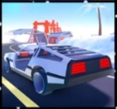 The Delorean seen in the thumbnail of the 2020 Winter Update.