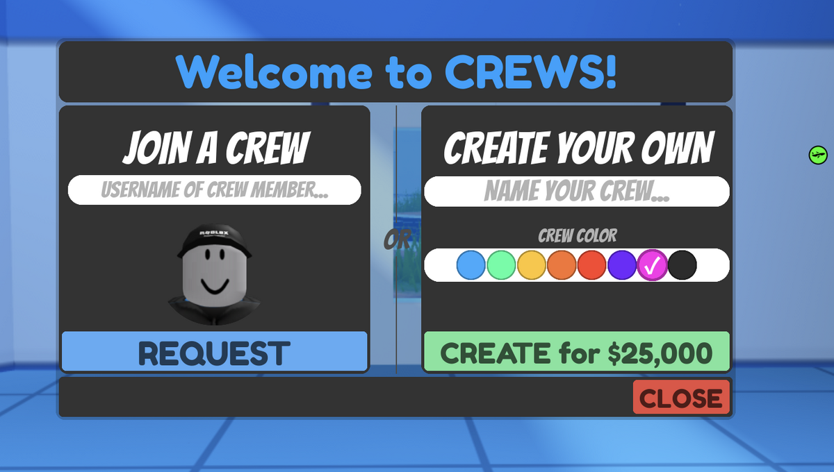 How to create a crew? 