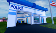 The Camaro's former spawn at the Mini Police Station.
