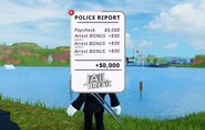 A teaser showing the new receipt for Police in the September 2020 Update.