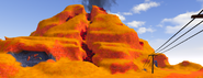 The front view of the Volcano Base (as of the Fall Map).