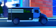 The right side of the Bank Truck.