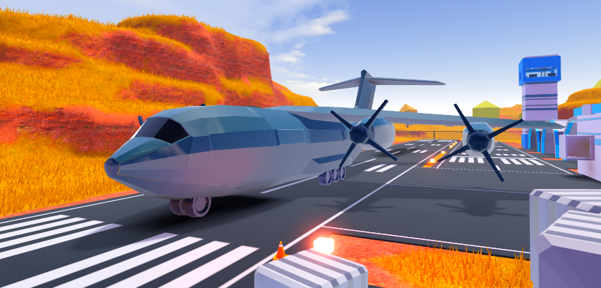 my first own made plane roblox