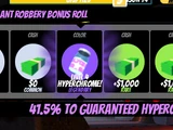 Robbery Bonus Rewards