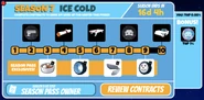 The rewards GUI for Season 7: Ice Cold.