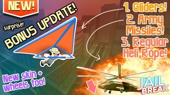 Update Log Jailbreak Wiki Fandom - new military helicopter new escape route roblox jailbreak