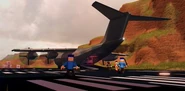 A teaser image of the landed Cargo Plane.