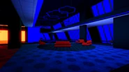 The couches in the nightclub.