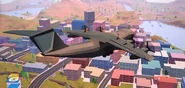 Another teaser image of the flying Cargo Plane. Players are visible on the top.
