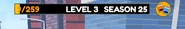 The level bar after the Season 25 Update.