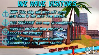 Update Log Jailbreak Wiki Fandom - all roblox jailbreak map expansion