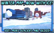 The Winter map seen in the 2018 Winter Update thumbnail.