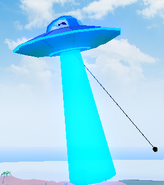 The UFO's rope.