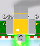 A player in flipped mode.