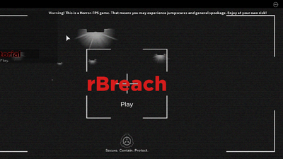 Rbreach Wiki Fandom - roblox scp containment breach how to escape guide youtube