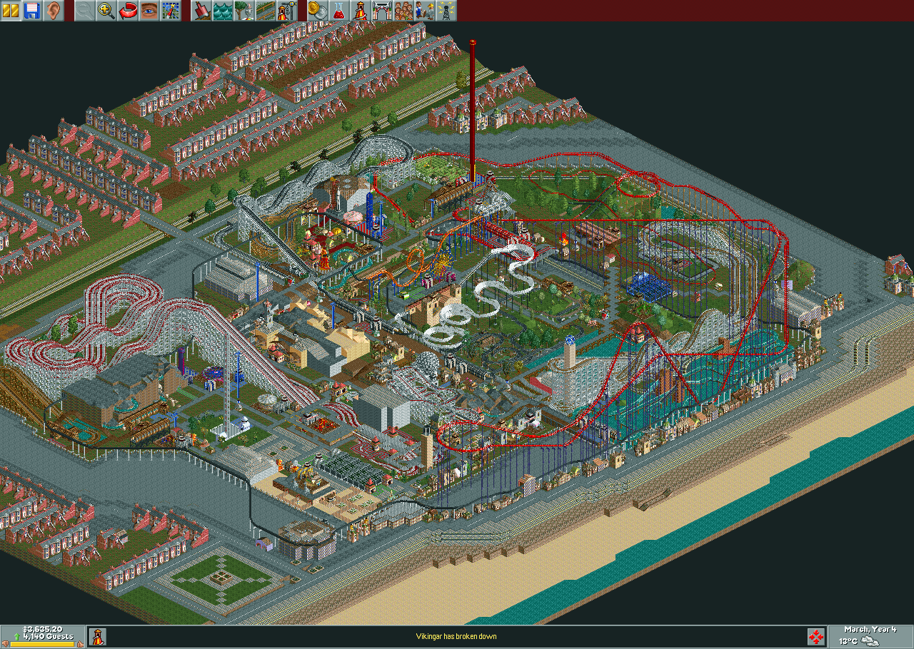 Blackpool Pleasure Beach Map Blackpool Pleasure Beach/Scenario Guide | Rollercoaster Tycoon | Fandom