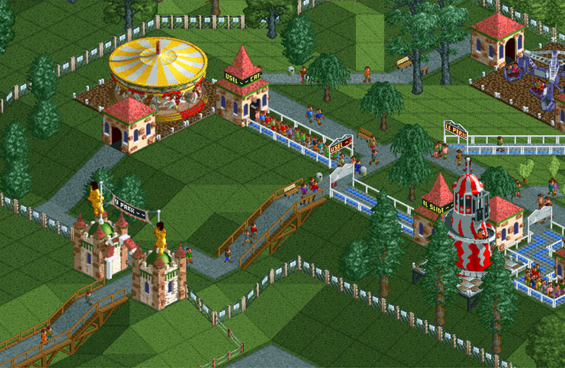 rollercoaster tycoon deluxe steam windowed