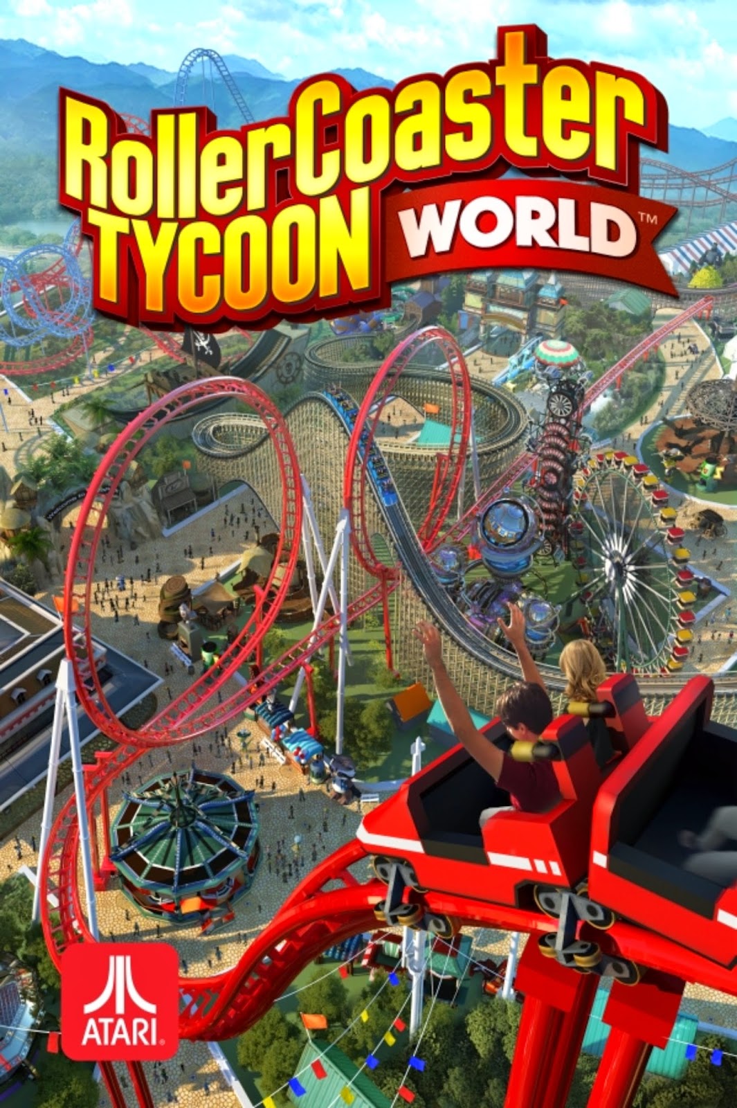 Who needs shadows? Not Rollercoaster Tycoon World apparently