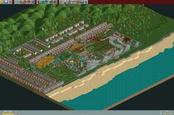 RollerCoaster Tycoon: Bumbly Beach Complete Park - Coaster101